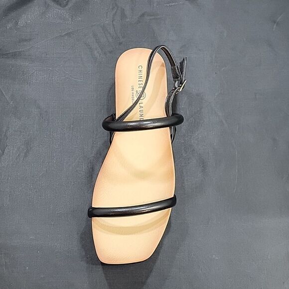 BRAND NEW CHINESE LAUNDRY SARTI DOUBLE ANKLE STRAP PLATFORM WEDGES SANDAL - Picture 11 of 16